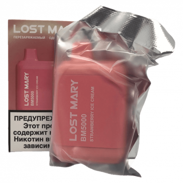 LOST MARY BM - Клубничное Мороженое (Strawberry Ice Cream, 5000 затяжек) купить в Ижевске