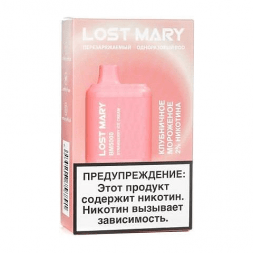 LOST MARY BM - Клубничное Мороженое (Strawberry Ice Cream, 5000 затяжек)