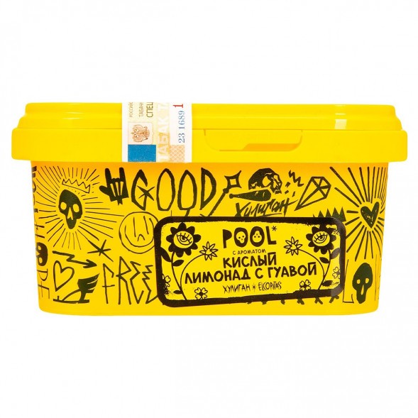 Табак Хулиган - POOL (Кислый Лимонад с Гуавой, 200 грамм) купить в Ижевске