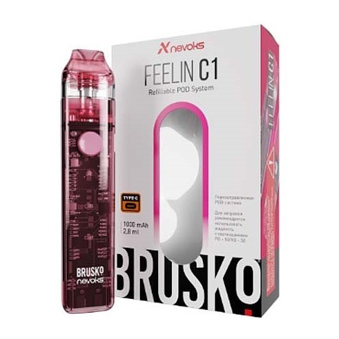 Электронная сигарета Brusko - Feelin C1 (Розовый) купить в Ижевске