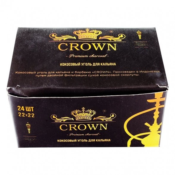 Уголь Crown (22 мм, 24 кубика) купить в Ижевске