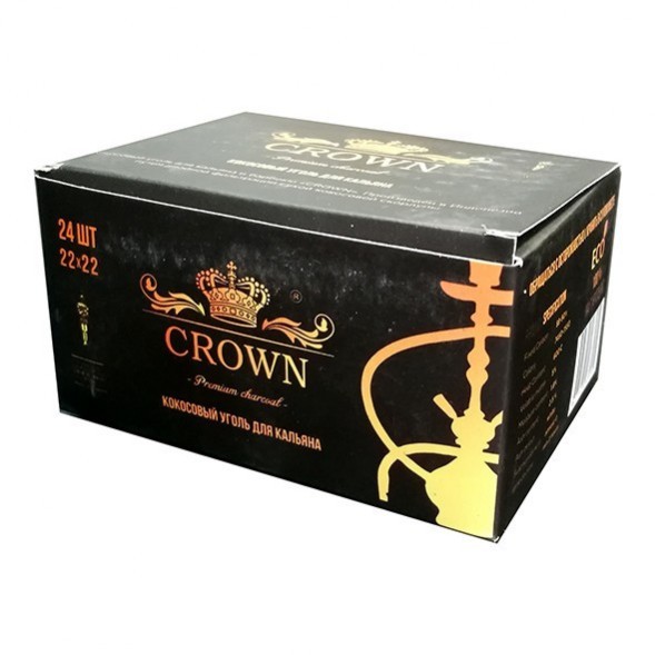 Уголь Crown (22 мм, 24 кубика) купить в Ижевске