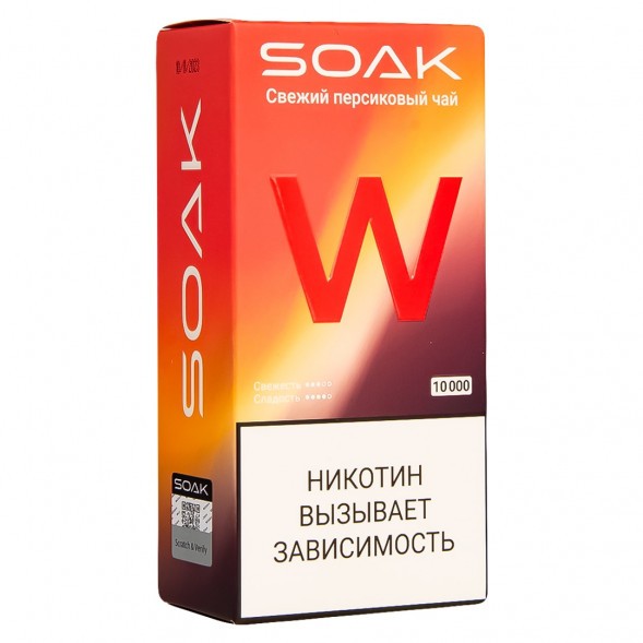 SOAK W - Свежий Персиковый Чай (10000 затяжек) купить в Ижевске