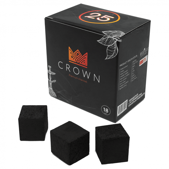Уголь Crown (25 мм, 18 кубиков) купить в Ижевске