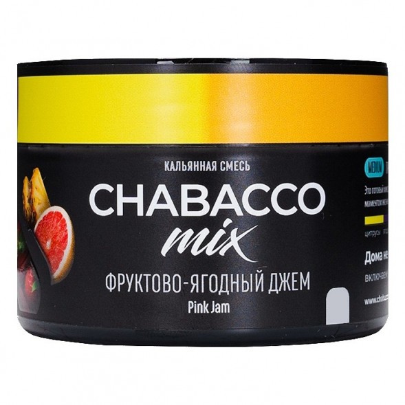 Смесь Chabacco MIX MEDIUM - Pink Jam (Фруктово-Ягодный Джем, 40 грамм) купить в Ижевске