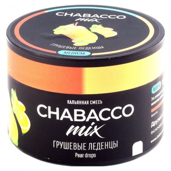 Смесь Chabacco MIX MEDIUM - Pear Drops (Грушевые Леденцы, 40 грамм) купить в Ижевске