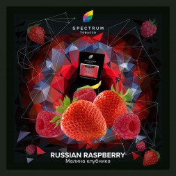 Табак Spectrum Hard - Russian Raspberry (Малина Клубника, 200 грамм)