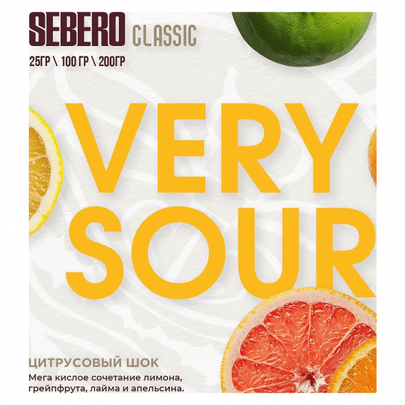 Табак Sebero - Very Sour (Цитрусовый Шок, 25 грамм) купить в Ижевске