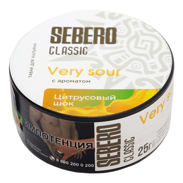 Табак Sebero - Very Sour (Цитрусовый Шок, 25 грамм) купить в Ижевске