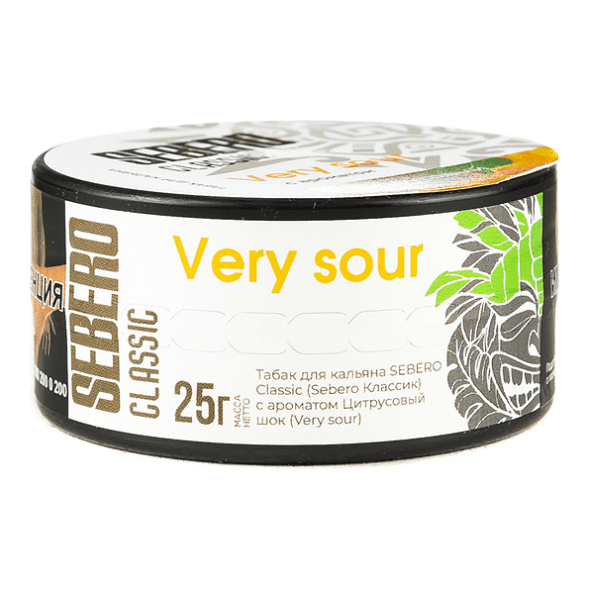 Табак Sebero - Very Sour (Цитрусовый Шок, 25 грамм) купить в Ижевске