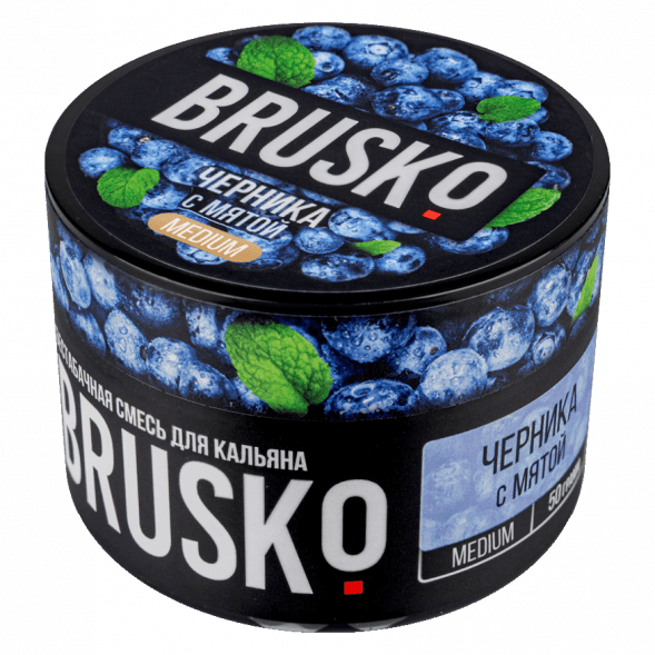 Смесь Brusko Medium - Черника с Мятой (50 грамм) купить в Ижевске