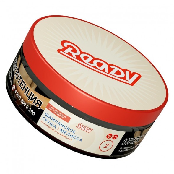 Табак Ready - №2 Champagne Pear Melissa /Pearsecco (Шампанское, Груша, Мелисса, 100 грамм) купить в Ижевске