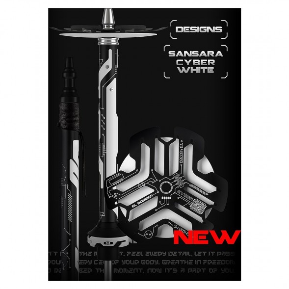 Кальян El Bomber - Sansara Cyber White (Линейка &quot;Designs&quot;, Без Колбы) купить в Ижевске