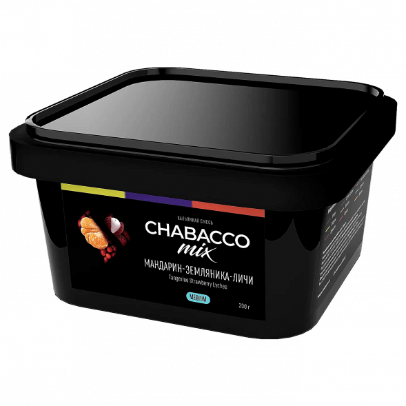 Смесь Chabacco MIX MEDIUM - Tangerine Strawberry Lychee (Мандарин, Земляника, Личи, 200 грамм) купить в Ижевске
