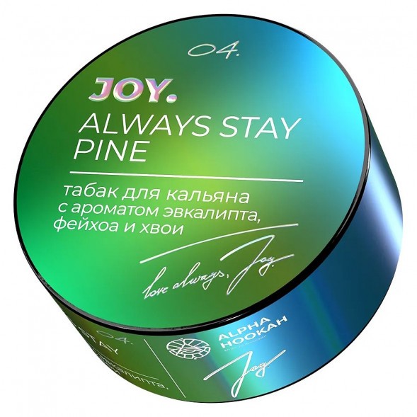 Табак Joy - Always Stay Pine (Эвкалипт, Фейхоа и Хвоя, 25 грамм) купить в Ижевске