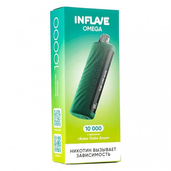 INFLAVE OMEGA - Киви Лайм Алоэ (Kiwi Lime Aloe, 10000 затяжек) купить в Ижевске