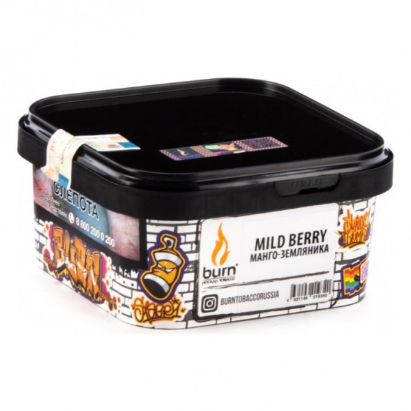 Табак Burn - Mild Berry (Манго - Земляника, 200 грамм) купить в Ижевске