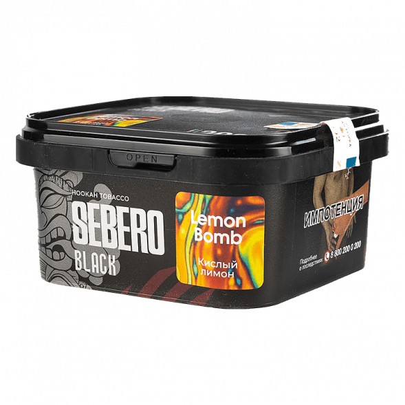 Табак Sebero Black - Lemon Bomb (Кислый Лимон, 200 грамм) купить в Ижевске