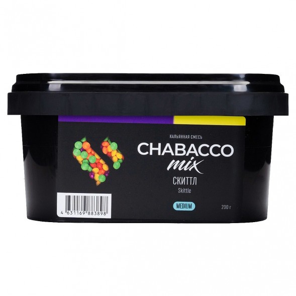 Смесь Chabacco MIX MEDIUM - Skittle (Скиттл, 200 грамм) купить в Ижевске