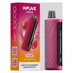 INFLAVE OMEGA - Гранатовый Сок (Pomegranate Juice, 10000 затяжек)