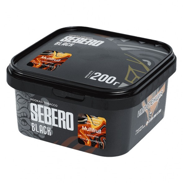 Табак Sebero Black - Multifruit (Сок Мультифрукт, 200 грамм) купить в Ижевске