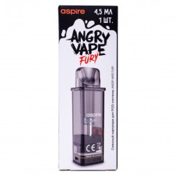 Сменный картридж Brusko - Angry Vape Fury (Прозрачный, 0.8 Ом)