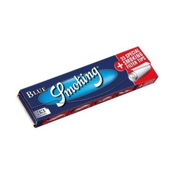Бумага для самокруток Smoking - King Size Blue + Filter Tips (110х44 мм, 33 штуки) купить в Ижевске