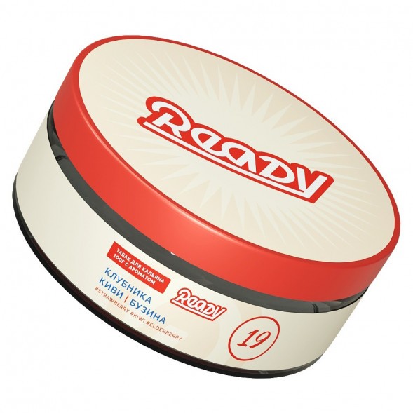 Табак Ready - №19 Kiwinika /Strawberry, Elderberry, Kiwi (Клубника, Киви, Бузина, 100 грамм) купить в Ижевске