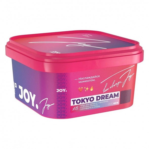 Табак Joy - Tokyo Dream (Клубника, Малина, Грейпфрут и Сакура, 200 грамм) купить в Ижевске
