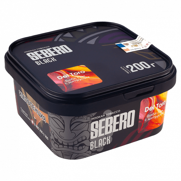Табак Sebero Black - Del Toro (Бабл гам с Цитрусом, 200 грамм) купить в Ижевске