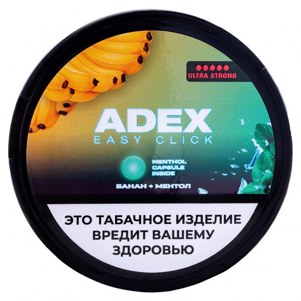 Табак жевательный ADEX ULTRA STRONG WIDE Click - Банан Ментол купить в Ижевске