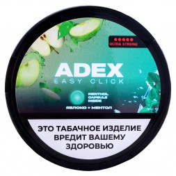 Табак жевательный ADEX ULTRA STRONG WIDE Click - Яблоко Ментол