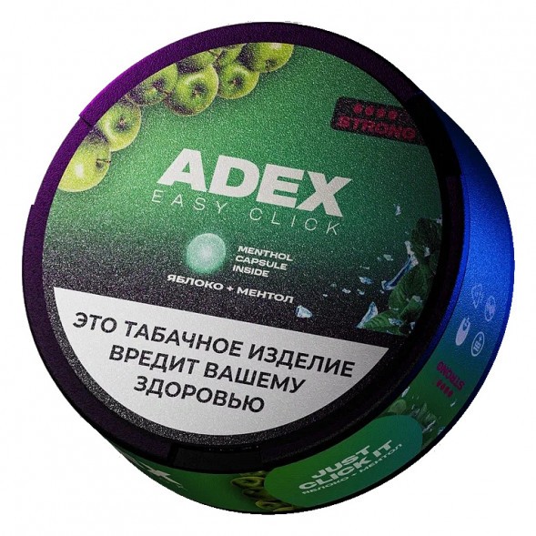 Табак жевательный ADEX ULTRA STRONG WIDE Click - Яблоко Ментол купить в Ижевске
