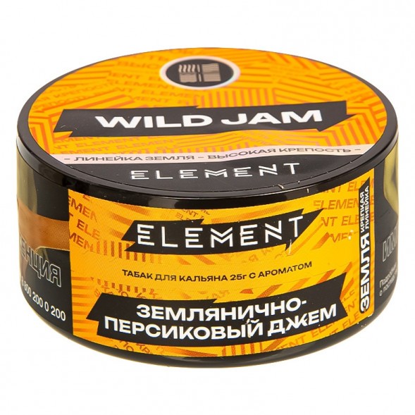 Табак Element Земля - Wild Jam NEW (Землянично-Персиковый Джем, 25 грамм) купить в Ижевске
