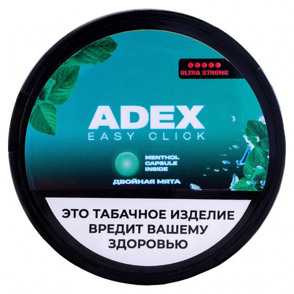 Табак жевательный ADEX ULTRA STRONG WIDE Click - Двойная Мята купить в Ижевске