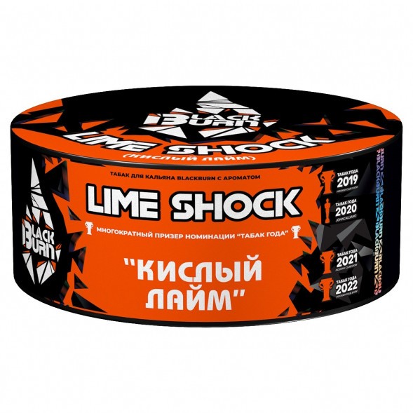 Табак BlackBurn - Lime Shock (Кислый Лайм, 100 грамм) купить в Ижевске