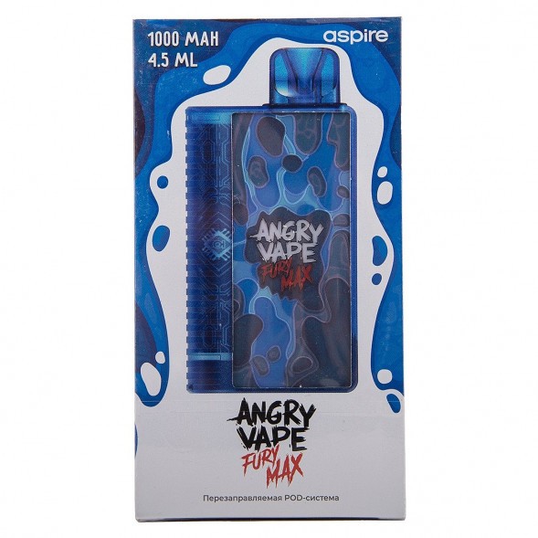 Электронная сигарета Brusko - Angry Vape Fury Max (Синий) купить в Ижевске