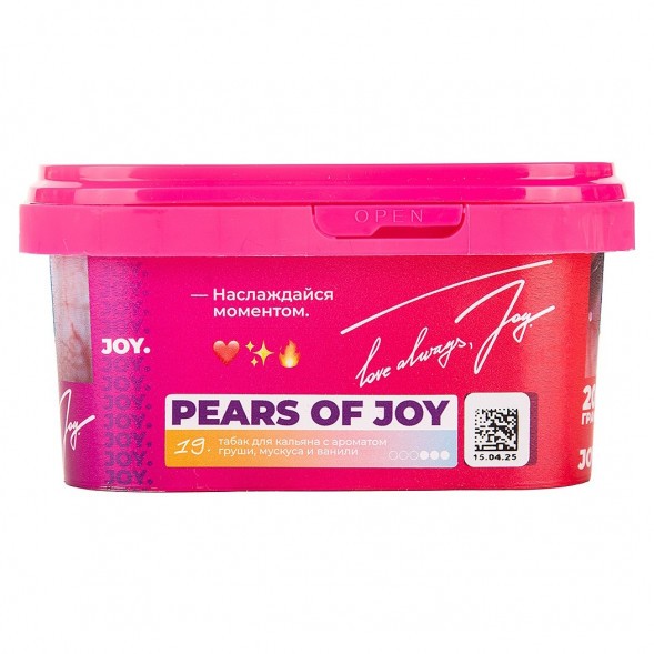 Табак Joy - Pears Of Joy (Груша, Мускус и Ваниль, 200 грамм) купить в Ижевске