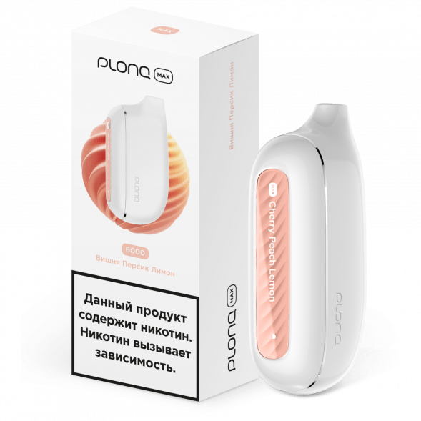 PLONQ MAX - Вишня Персик Лимон (6000 затяжек) купить в Ижевске
