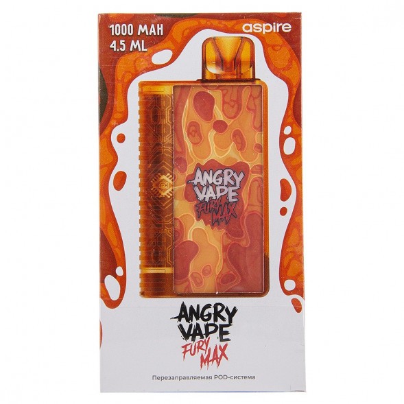 Электронная сигарета Brusko - Angry Vape Fury Max (Оранжевый) купить в Ижевске