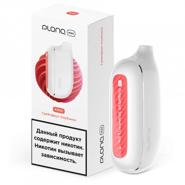 PLONQ MAX - Грейпфрут Клубника (6000 затяжек) купить в Ижевске