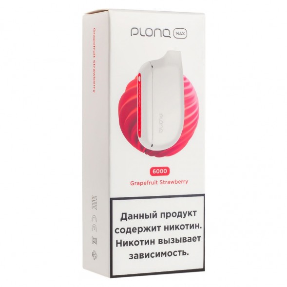 PLONQ MAX - Грейпфрут Клубника (6000 затяжек) купить в Ижевске