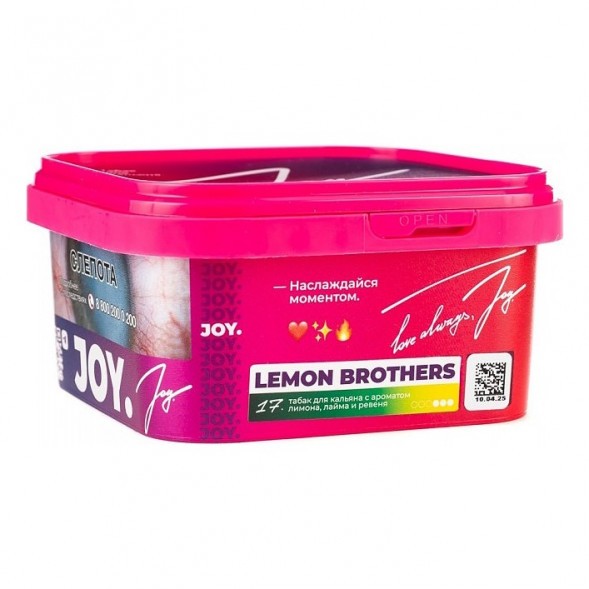 Табак Joy - Lemon Brothers (Лимон, Лайм и Ревень, 200 грамм) купить в Ижевске