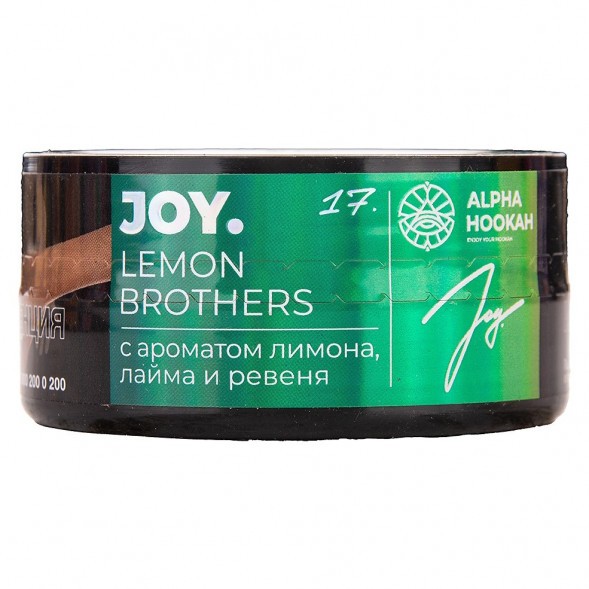 Табак Joy - Lemon Brothers (Лимон, Лайм и Ревень, 25 грамм) купить в Ижевске