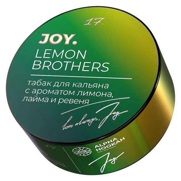 Табак Joy - Lemon Brothers (Лимон, Лайм и Ревень, 25 грамм) купить в Ижевске