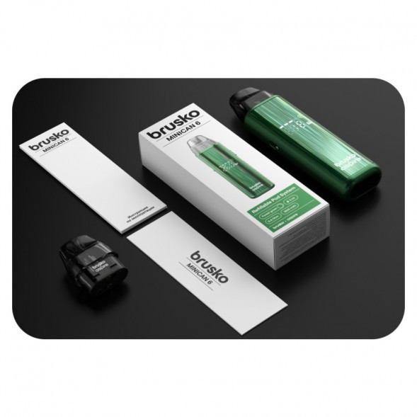 Электронная сигарета Brusko - Minican 6 (Изумрудный - Forest Green) купить в Ижевске