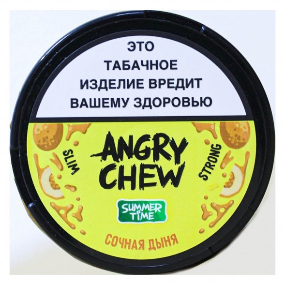 Табак жевательный Angry Chew Slim Strong - Сочная Дыня (12 грамм) купить в Ижевске