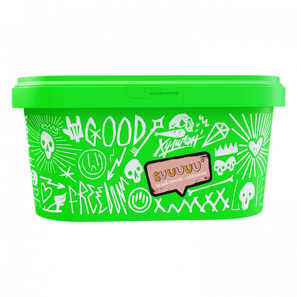 Табак Хулиган - Suuuuu (Белый Персик и Апельсин, 200 грамм) купить в Ижевске