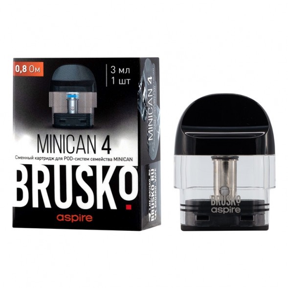 Сменный картридж Brusko - Minican 4 (0.8 Ом, Черный) купить в Ижевске