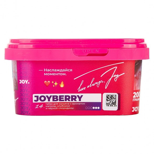 Табак Joy - Joyberry (Малина, Клубника и Чёрная Смородина, 200 грамм) купить в Ижевске